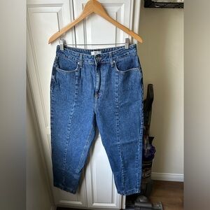 High Waisted Mom Jeans Straight Leg